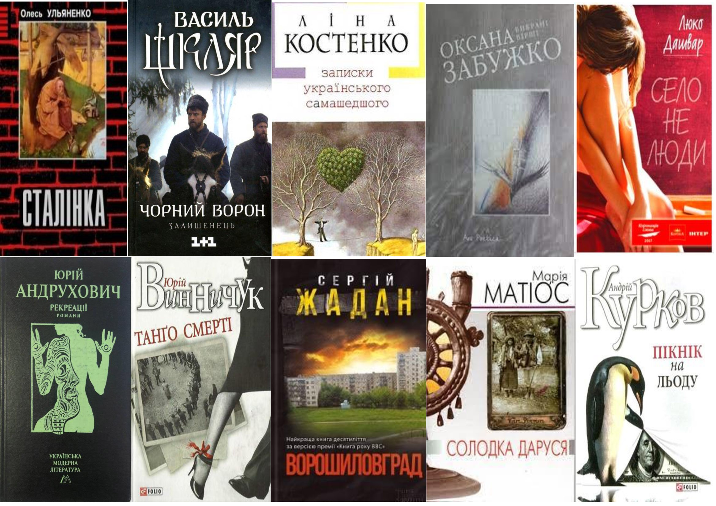 Літературна замальовка «Сучасна українська література: 10 книг, що стали культовими»
